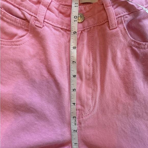 Princess Polly Pink Women's High Rise Flare Jeans Size 4 - Picture 7 of 11